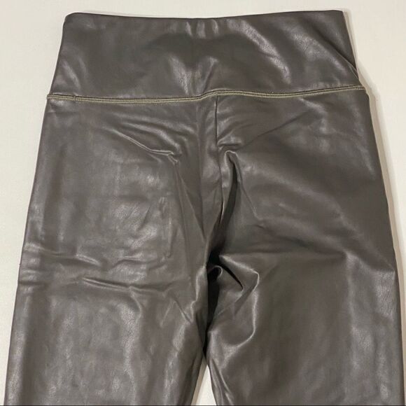 Athleta | All Over Gleam Tight Faux Grey Leather - Picture 7 of 7